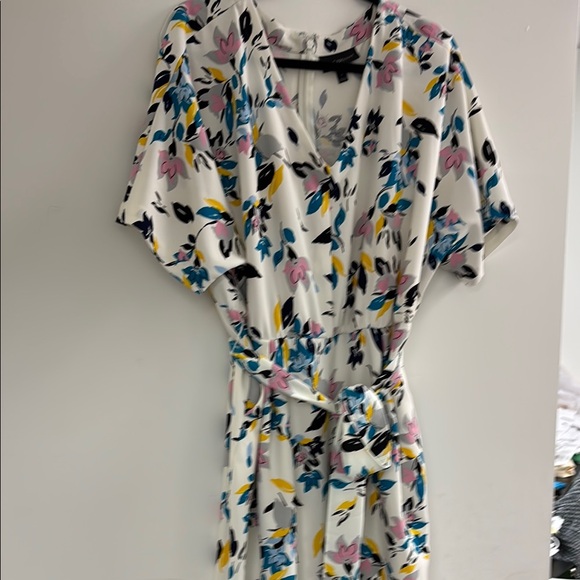 Lane Bryant White and Blue Butterfly Print Jumpsuit - NWOT - Picture 7 of 11